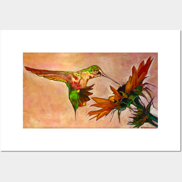 Hummingbird Wall Art by Raybomusic01